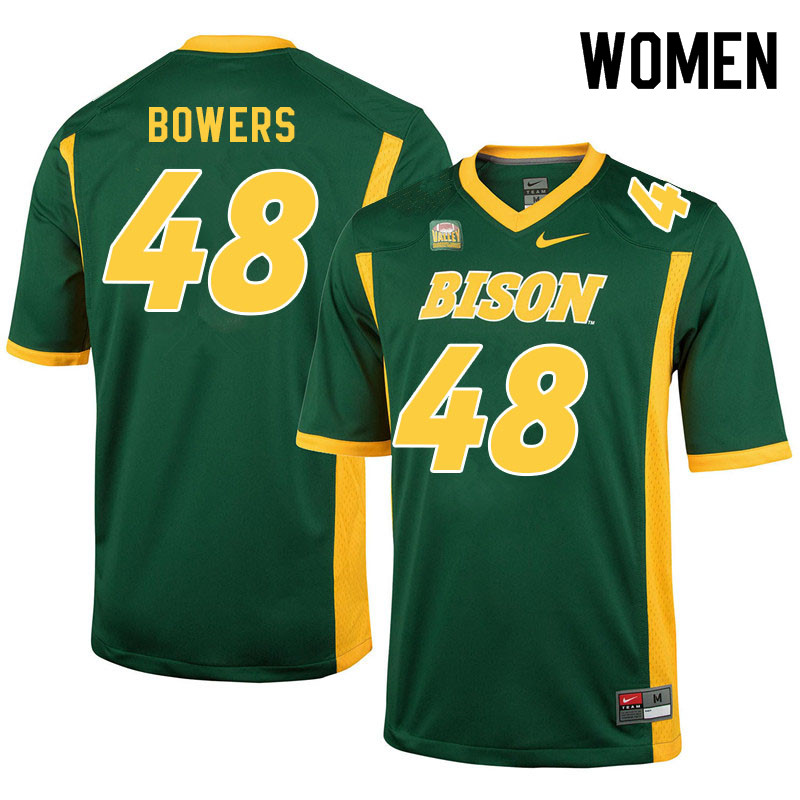 Women #48 Caleb Bowers North Dakota State Bison College Football Jerseys Sale-Green